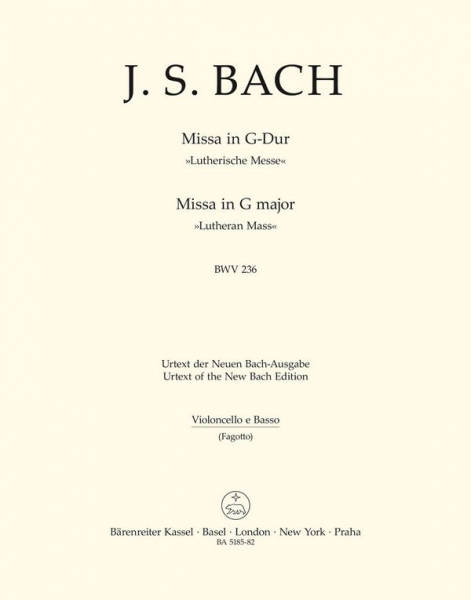 MISSA G-DUR FUER SOLI SATB, CORO SATB, 2 OBOI, 2 VIOLINI, VIOLA UND