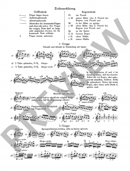 Etüden für Violine 36 Etüden op 20