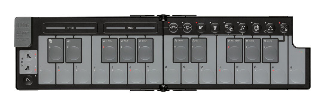Korg & More Rot Controller Keyboard Korg Nanokey Fold Black