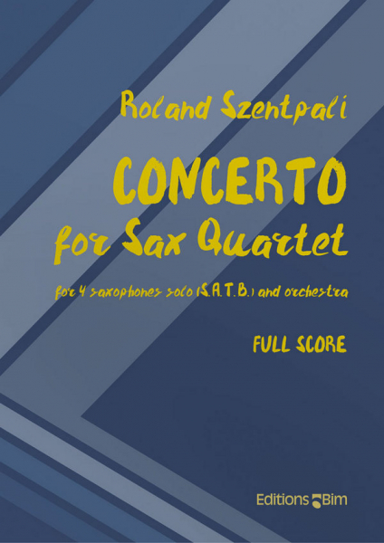 Concerto for 4 saxophones (SATBar) and orchestra