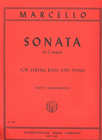 Sonata G major for double bass and piano
