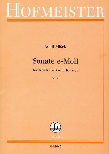 Sonate e-Moll op.6 für Kontrabaß und Klavier