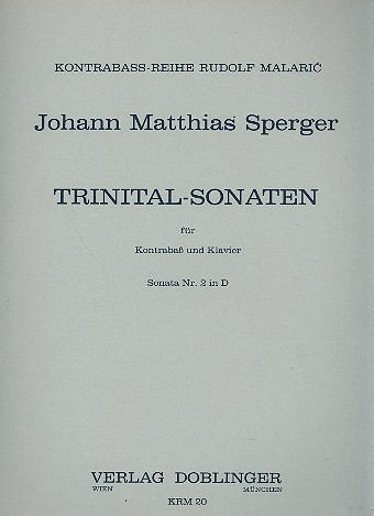 Sonata in Trinital Nr. 2 D-Dur für Kontrabass und Klavier