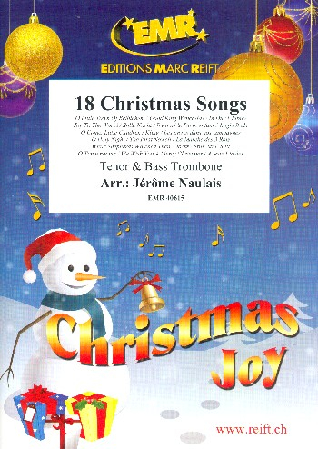 18 Christmas Songs for tenor trombone and bass trombone