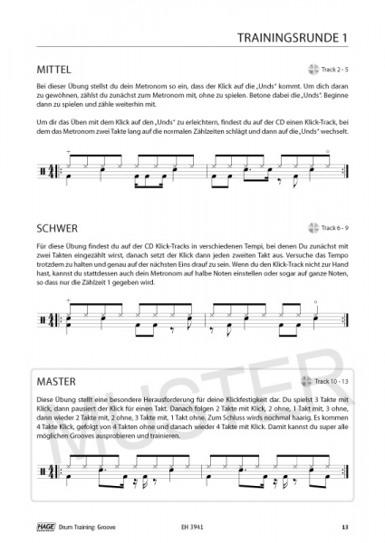 Schule für Schlagzeug DRUM TRAINING GROOVE