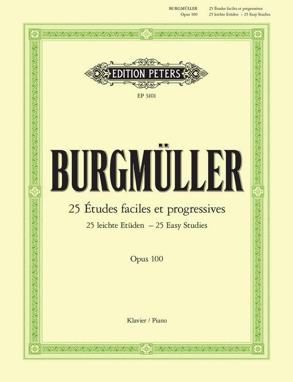 C. F. Peters Ltd & Co. Kg Etüden Für Klavier 25 Leichte Etüden Op. 100