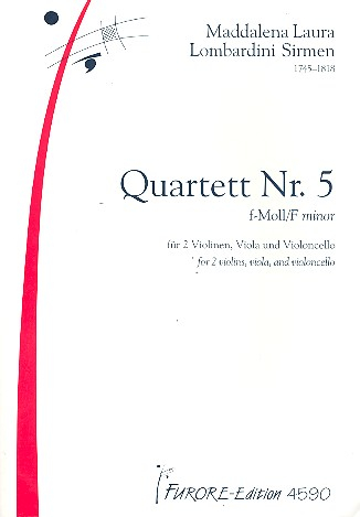 Quartett f-Moll Nr.5 für 2 Violinen, Viola und Violoncello