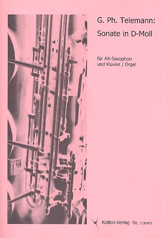 Sonate d-Moll für Altsaxophon und Klavier (Orgel)