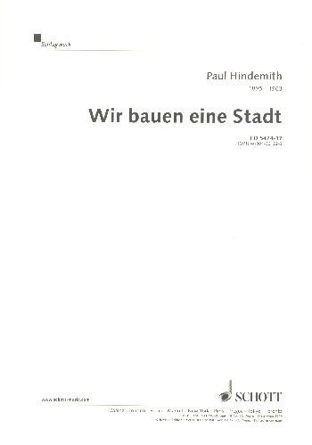Wir bauen eine Stadt für Kinderchor (SMez), Melodie-Instrumente und Schlagwerk