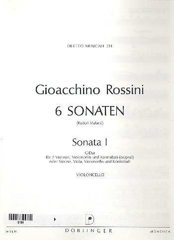 Sonate G-Dur Nr.1 für Streicher