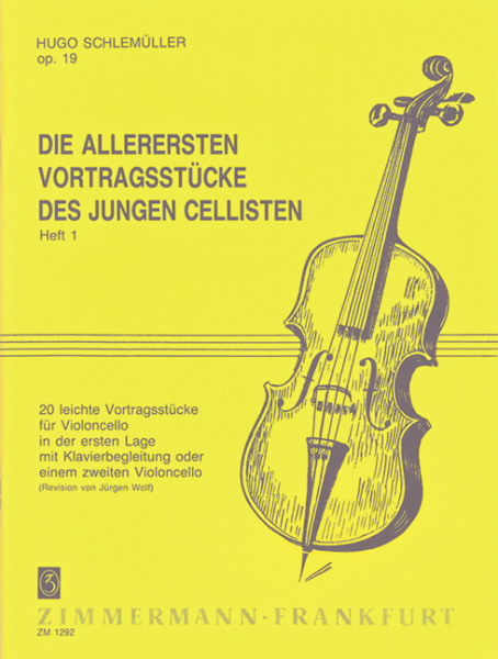 Die allerersten Vortragsstücke des jungen Cellisten op.19 Band 1 für Violoncello und Klavier