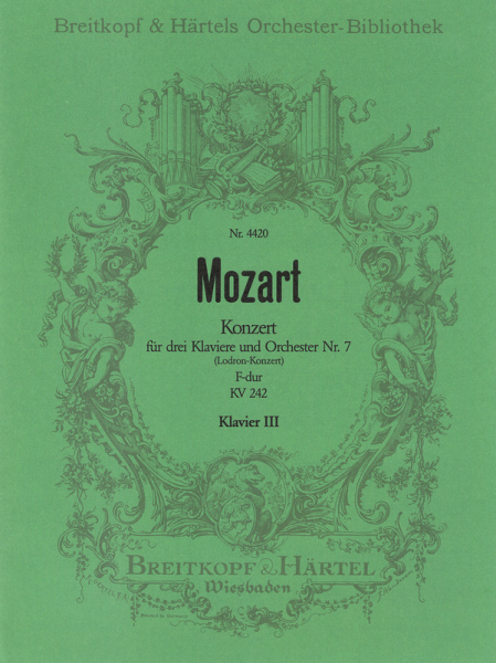 Konzert F-Dur KV242 für 3 Klaviere und Orchester