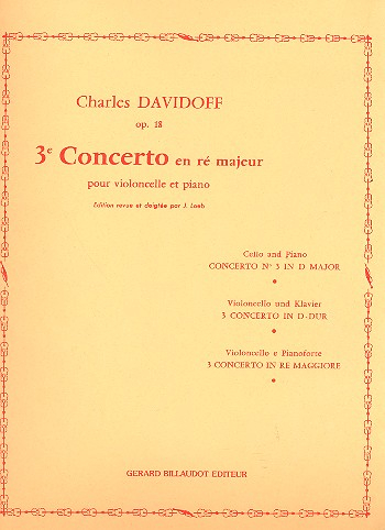 Concerto D-Dur Nr.3 op.18 für Violoncello und Klavier