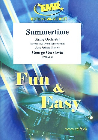 Summertime for string orchestra (keyboard and drum set ad lib)