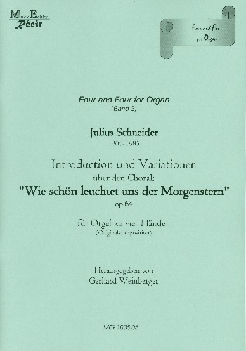 Wie schön leuchtet uns der Morgenstern op.64 für Orgel zu 4 Händen