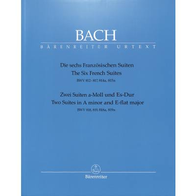 Spielbuch für Klavier 6 französische Suiten BWV 812-817 814A 815A