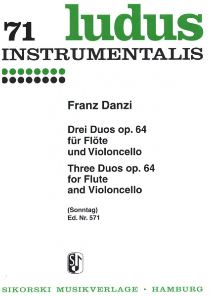 3 Duos op.64 für Flöte und Violoncello