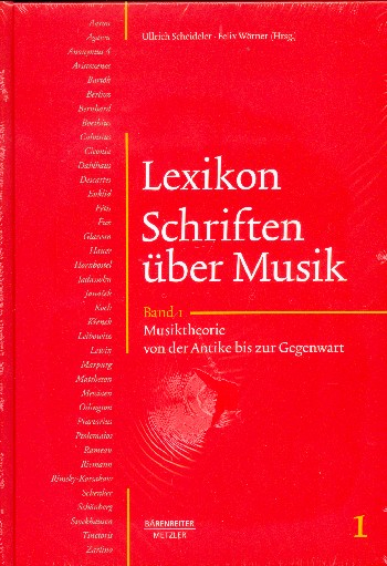 Lexikon Schriften über Musik Band 1 Musiktheorie von der Antike bis zur Gegenwart