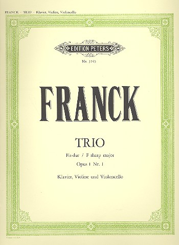 Partitur und Stimmen Trio 1 fis-moll op 1/1