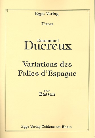 Variations des Folies d&#039;Espagne pour basson