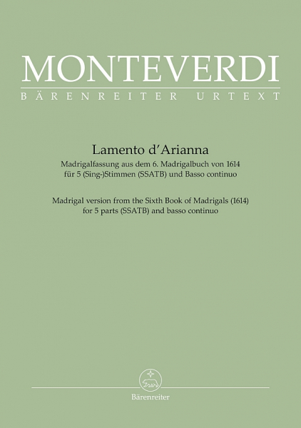 Lamento d&#039;Arianna für 5 Singstimmen (SSATB) und basso continuo