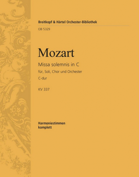 Missa solemnis C-Dur KV337 für Chor und Orchester