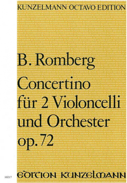 Concertino op.72 für 2 Violoncelli und Orchester