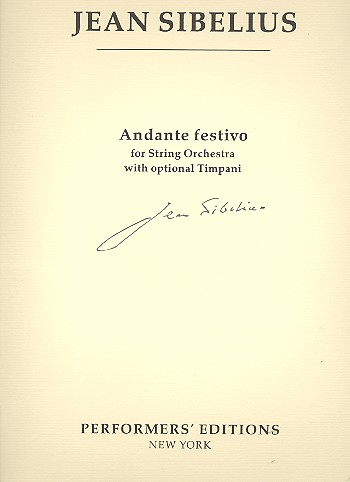 Andante festivo for string orchestra (timpani ad lib)