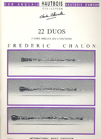 22 duos d&#039;auteurs classiques pour 2 cors anglais ou 2 hautbois