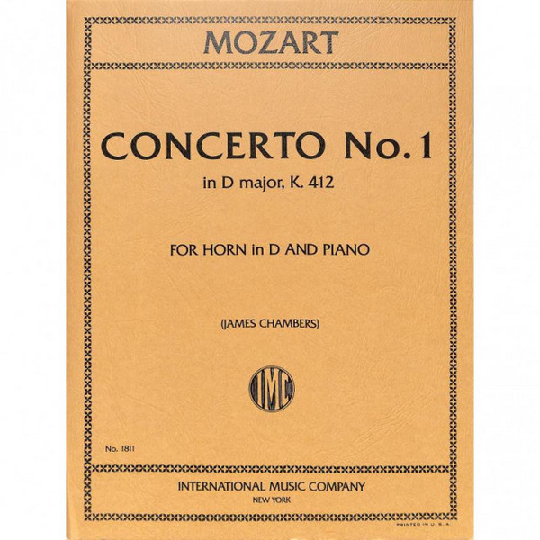 Concerto d major KV412 no.1 for horn and piano