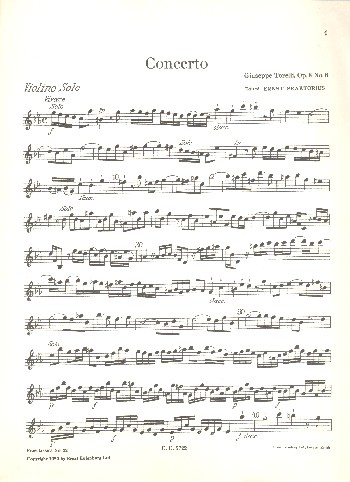Konzert c-Moll op.8,8 für Violine und Orchester