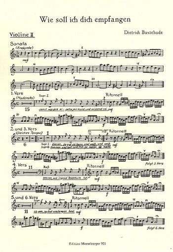 Wie soll ich dich empfangen für Chor (SSB) und Instrumente