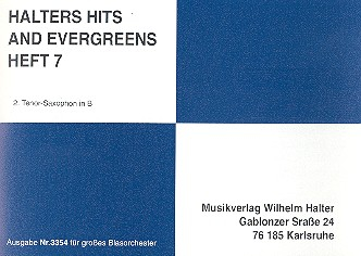 Halters Hits and Evergreens Band 7: für Blasorchester