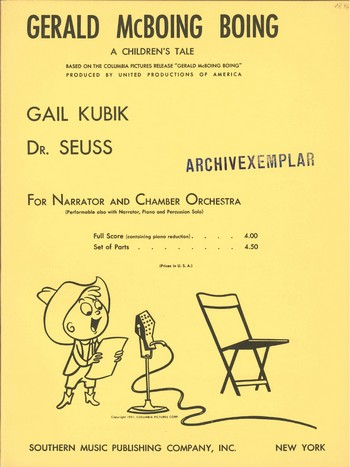 Gerald McBoing Boing for narrator and orchestra