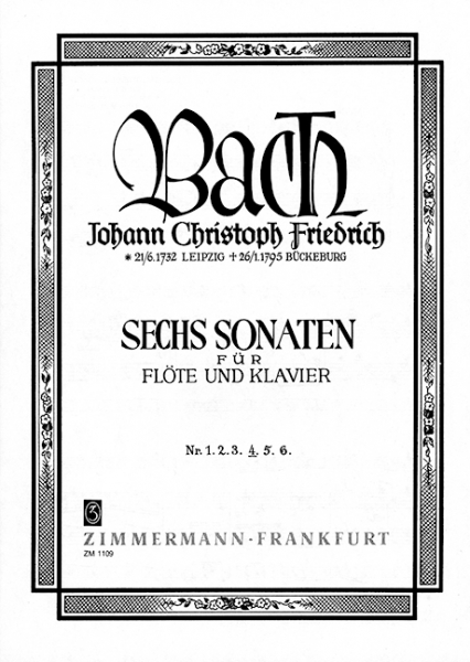 Sonate A-Dur Nr.4 für Flöte und Klavier