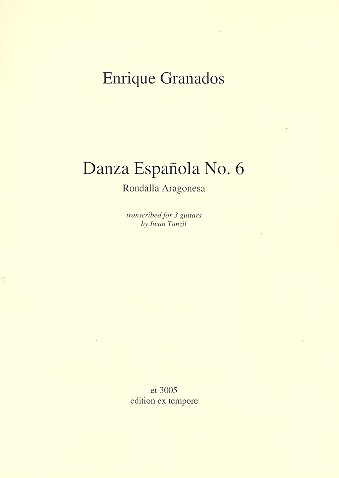 Danza Espanola no.6 für 3 Gitarren Partitur und Stimmen