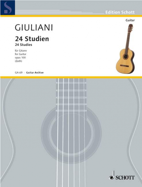 24 Studien op.100 für Gitarre