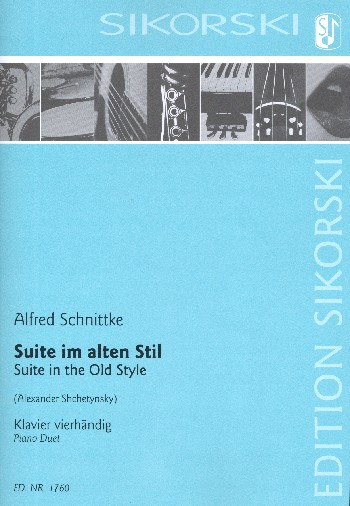 Suite im alten Stil für Klavier zu 4 Händen