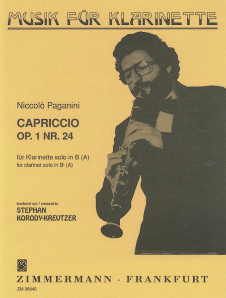 Capriccio op.1 Nr.24 für Klarinette solo (B/A)