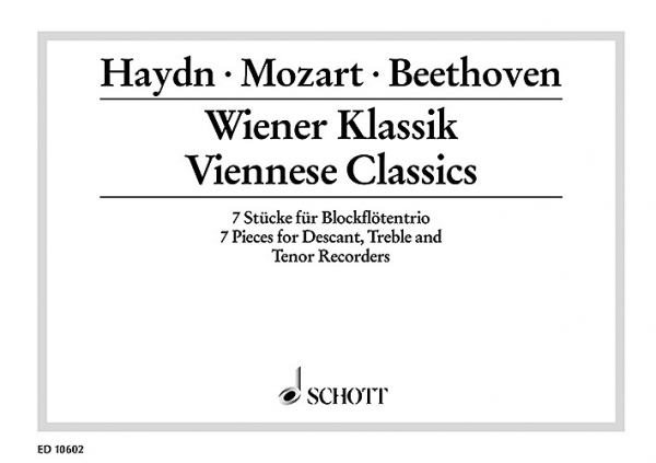 Viennese Classics 7 pieces for 3 recorders (SAT)
