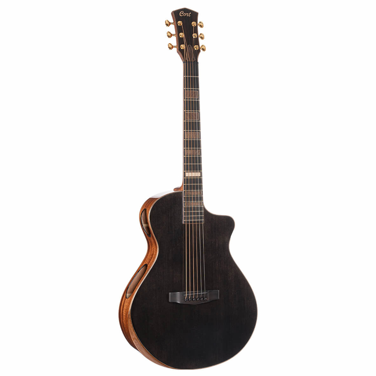 Cort Gold/Bronze Westerngitarre Modern Black
