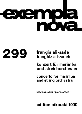 Konzert für Marimba und Streichorchester für Marimba und Klavier