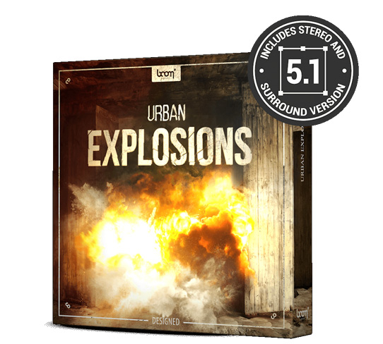 Sound Library (Download) Boom Urban Explosions Designed
