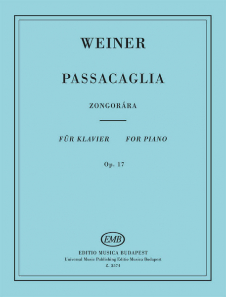 Passacaglia op. 17 für Klavier