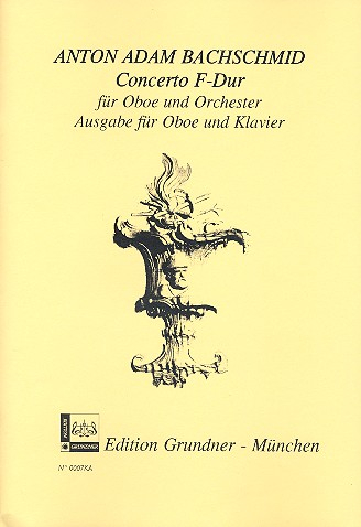 Konzert F-Dur für Oboe und Orchester für Oboe und Klavier
