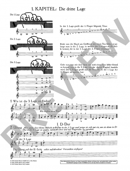 Schule für Violine Das Geigenschulwerk 3 - Die 2. und 3. Lage