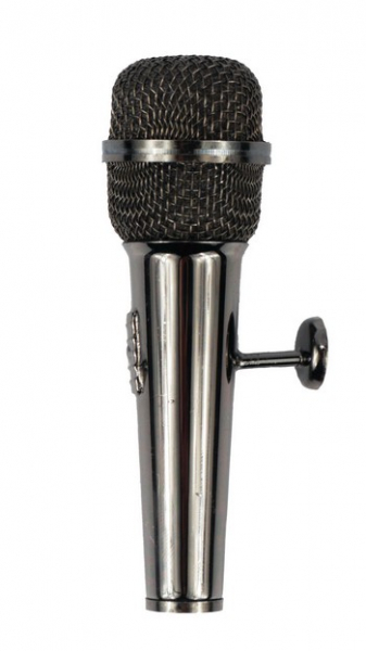 Magnet Mikrofon schwarz 8.5 cm