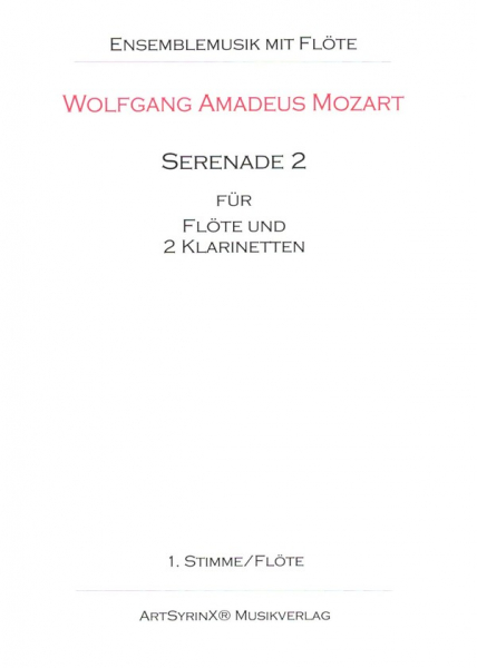 Serenade Nr.2 für Flöte und 2 Klarinetten