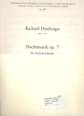 Nachtmusik op.7 für Streichorchester