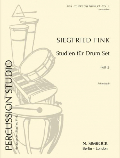 Studien für Drumset Band 2 - Mittelstufe für Drumset